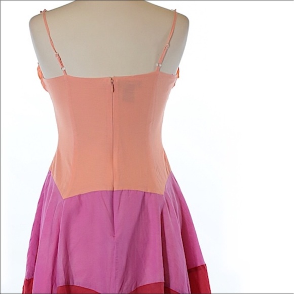 Philip DiCaprio color block Silk Dress - Picture 3 of 7